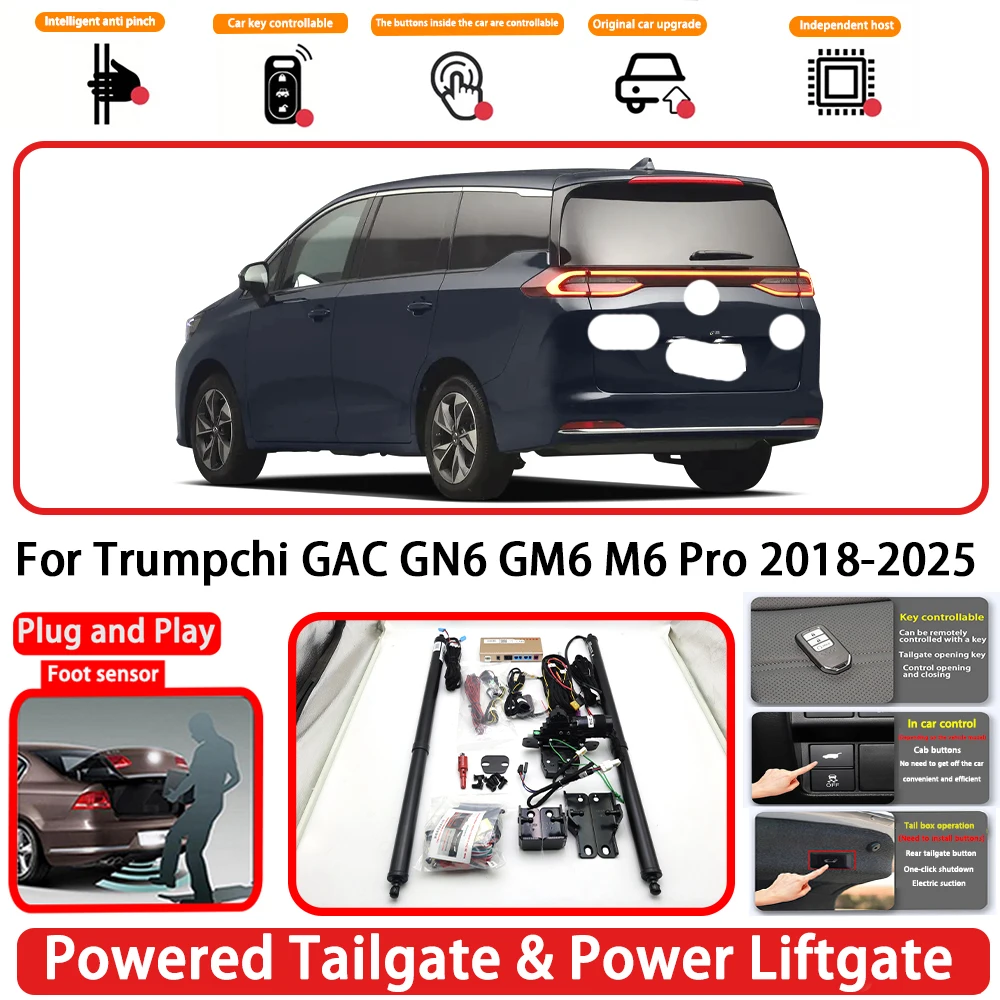 for Trumpchi GAC GN6 GM6 M6 Pro 2018-2025 OEM Plug and Play Auto Powered Tailgate Power Liftgate Rear Trunk Opener System