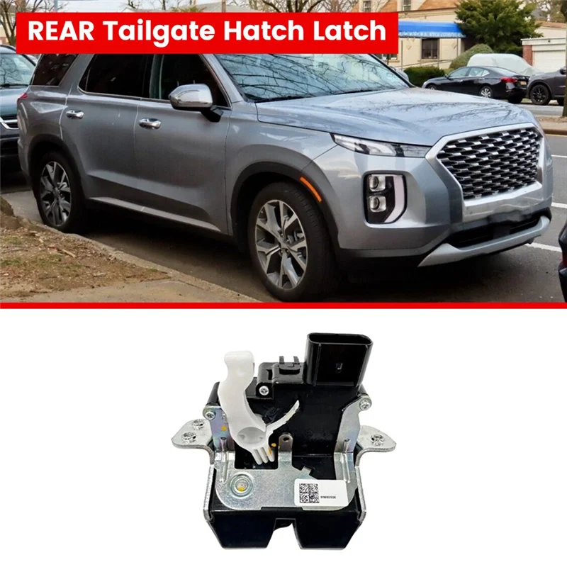 

1 PCS Car REAR Tailgate Hatch Latch ASSY Black ABS For Hyundai Santa Fe 2019-2022 81800S1000