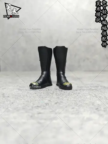 1/12 Soldat Lätt Pansar Batman Långa Stövlar Superhjälte Hollow Skor Passar 6inch Actionfigur Modell 10 best sales Batman-skor - №8