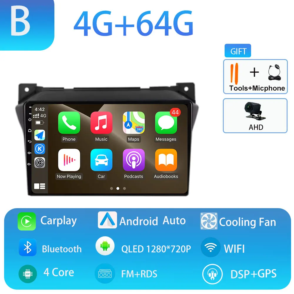 Android 15 Autoradio 360 Camera GPS Navigatie Multimedia Video Player Carplay Auto DSP RDS Voor Suzuki Alto 2009 2010-2016 2017