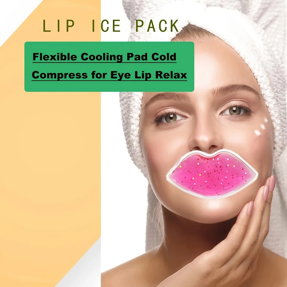 Gel Eye Ice Pack & Lip Ice Pack Facial Care Cooling Eye Masks Hot & Cold Compress Puffy Eyes Migraine Puffiness Skin Care Tools