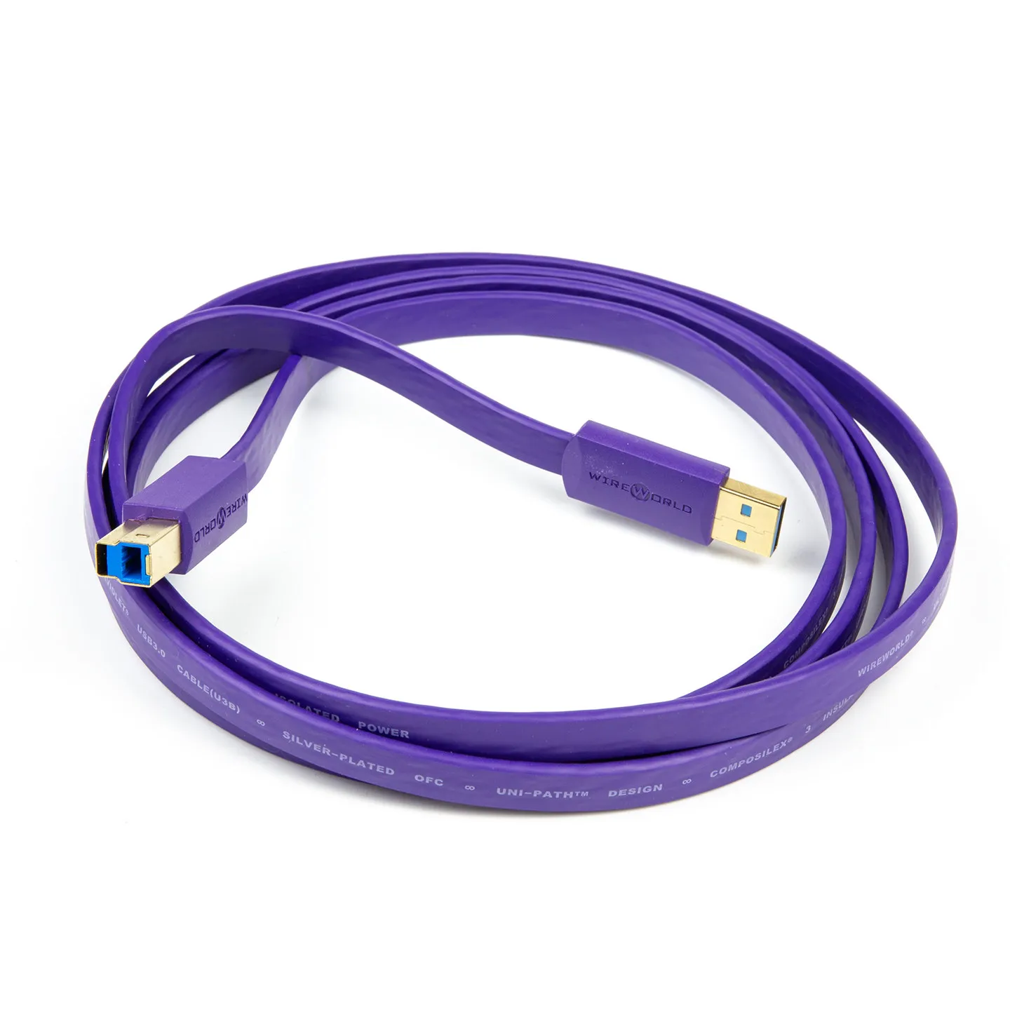 WIREWORLD ULTRAVIOLET USB3.0 Hi‑Res Audio Cable Original USA Audiophile Digital USB Cord For DAC HIFI System