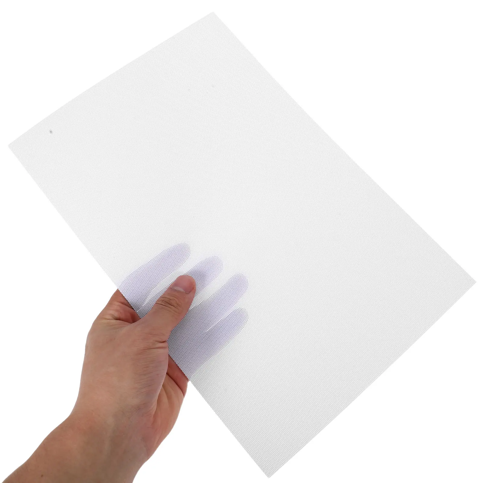 

White PVC Eye Mesh Sheet Fursuit Eyes Mesh Waterproof Printable for Cosplay Props and DIY Crafting Waterproof Plastic Sheet