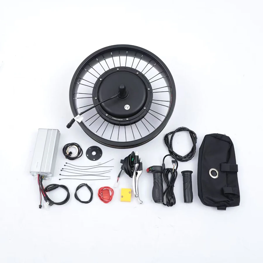 OEM 72V 3000W High Power LCD Display IP65 Waterproof 70km/h Speed Ebike Rear Hub Motor Conversion Kit