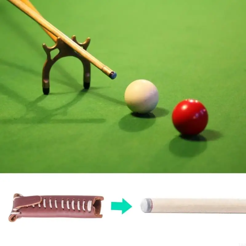 

T3LD Snooker Cover Billiard Protector Snooker Cue Tip Cover Leather Cue Tip Protective Snooker Tip Protector Sleeve