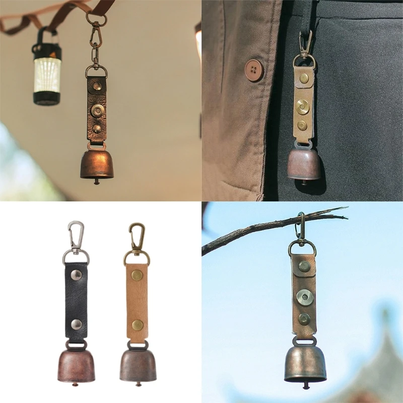 Outdoor Metal Bells Keychain Jewelry Reminder for Hiking Camping Fishing Dropshipping