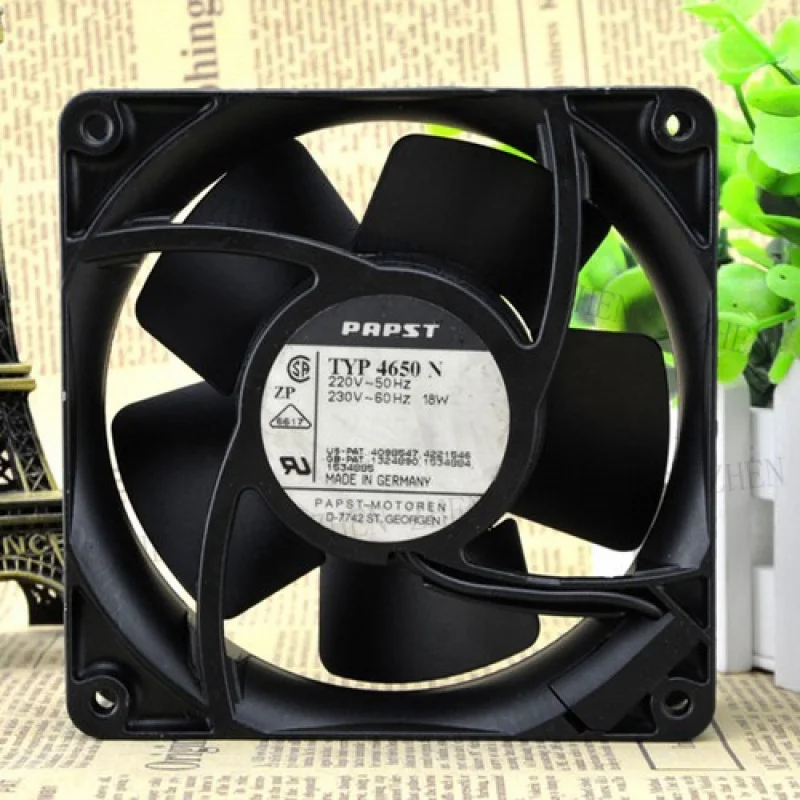 

Y 1pcs New FOR PAPST TYP4650N 220V 18W High Temperature Resistant Cooling Fan # QW.