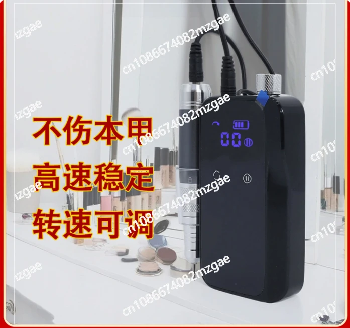 Rechargeable Nail Drill with 24H Working Time and 35000RMP Professional Acrylic Nail Drill Machine