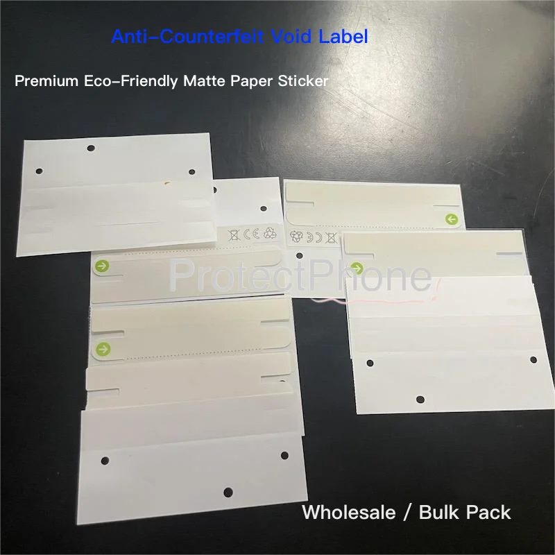 100Sets UV Watermark Tamper Evident Void Seal Stickers, Universal Box Anti-Tamper Sealing Labels For Phone13-18 Repack Wholesale