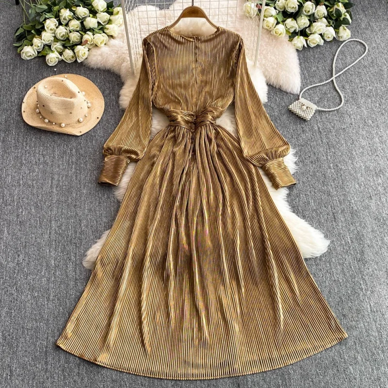 Elegante split vestido longo outono roupas femininas lanterna manga com decote em v grande balanço vestidos de festa à noite vestido de baile a linha