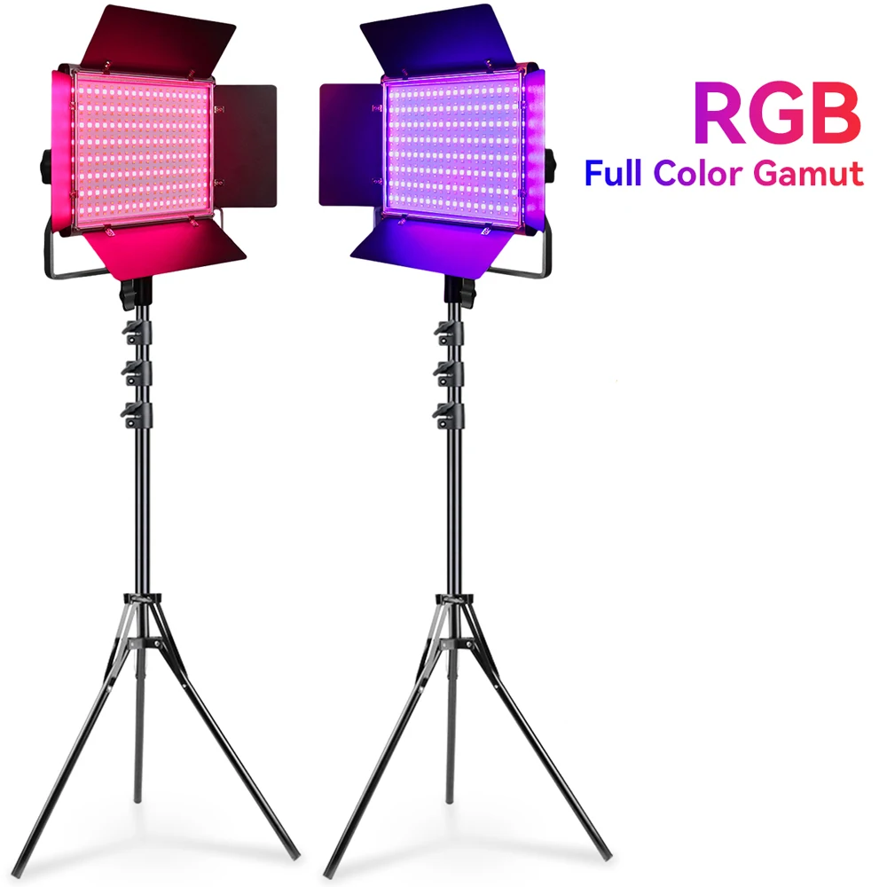 

50W RGB LED Light Panel Photography Panel Light 3200K-5600K Bi-color Studio Video Shooting Light For Makeup Vlog Lamp