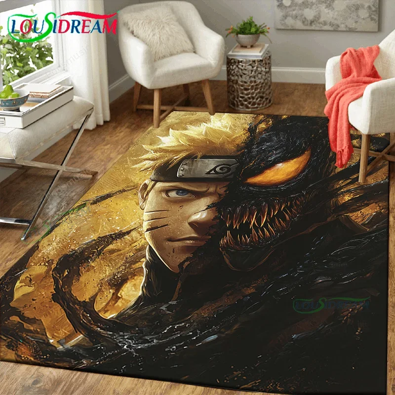 3D Cartoon Anime Hokage Ninja carpet large area rug for home bedroom playing room entrance living room bedroom decor floor gift