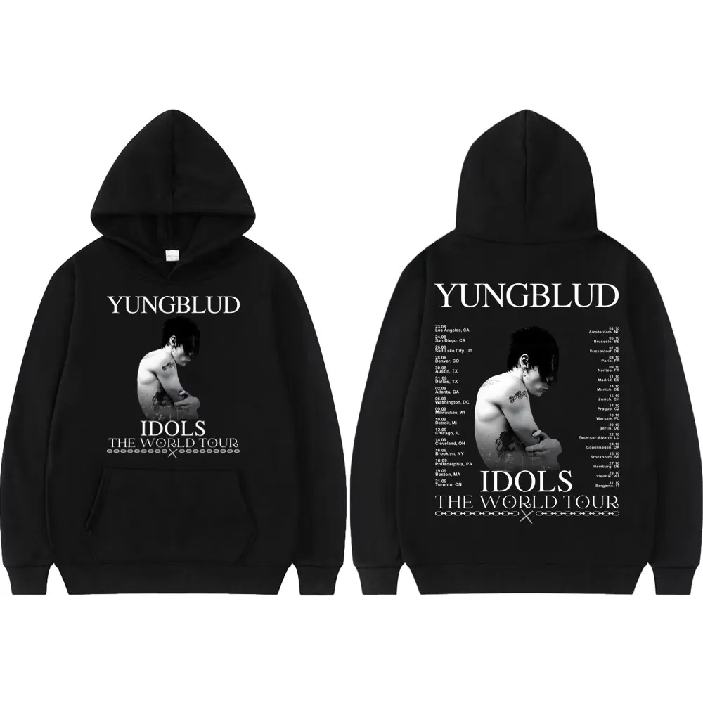 

Singer Yungblud Idols The World Tour 2025 Hoodies Men Women Hip Hop Fashion Sweatshirts High Quality Fleece Oversized Pullovers