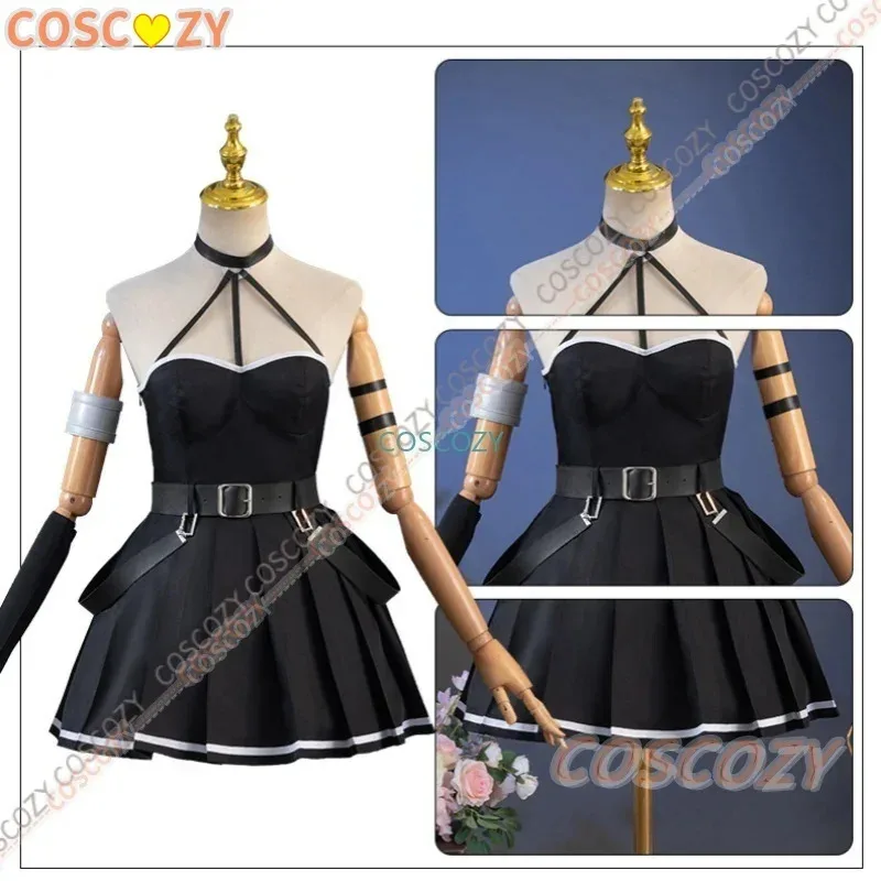 Ubel Cosplay Costume Anime Frieren Beyond Journey‘s End Women Frieren Fern Black Dress Halloween Carnival Party Outfits