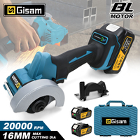 Gisam 76mm Brushless Angle Grinder Grinding Cutting Power Tool Circle Saw Electric Angle Grinder for Makita 18V Battery Pins