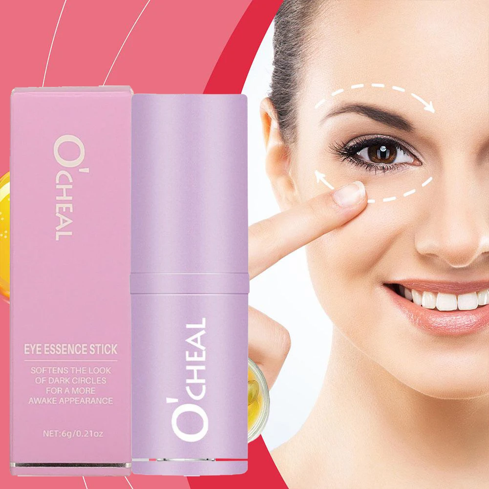 Hydrating Brightener & Glow Eye Stick Moisturizing Eye Balm For Dark Circles Puffiness Wrinkles Fine Lines, Under Eye Treatment