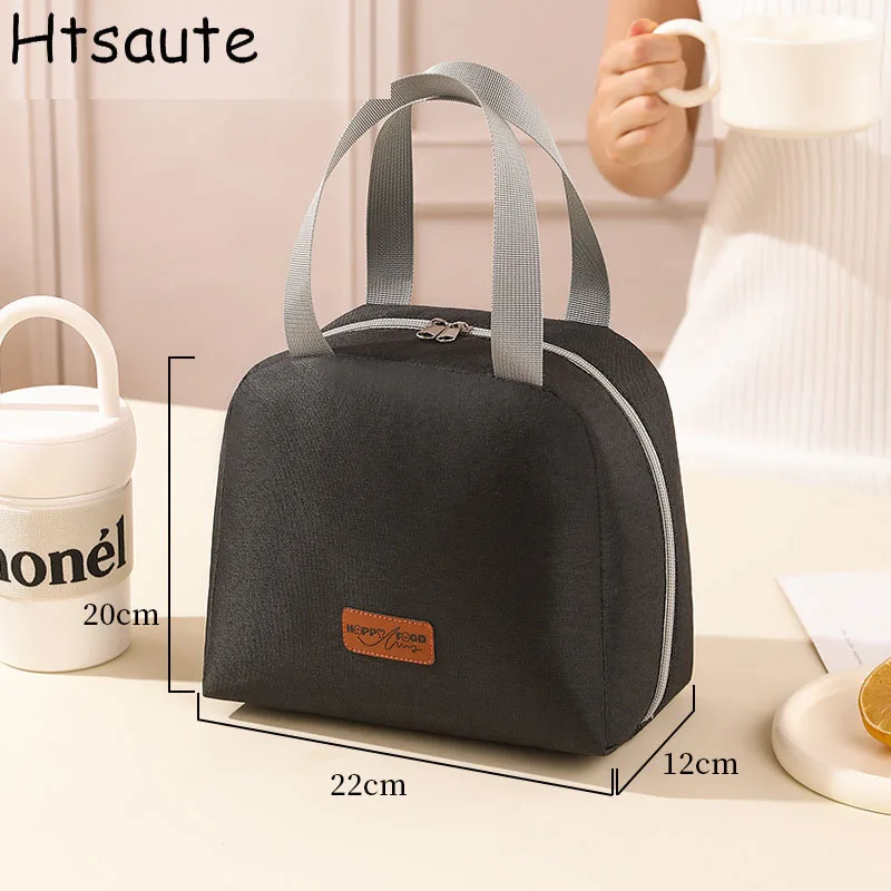 

Reusable Thermal Insulated Bento Bags Embroidery Portable Corduroy Lunch Bag for Kid Ideal for Go To School/Travel Work Trips