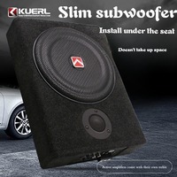 600w Peak Power Wooden 8 Inch Car Seat Under Less Than 8cm Thick Subwoofer Horn Car Audio Woofer 12v Car Subwoofer Body