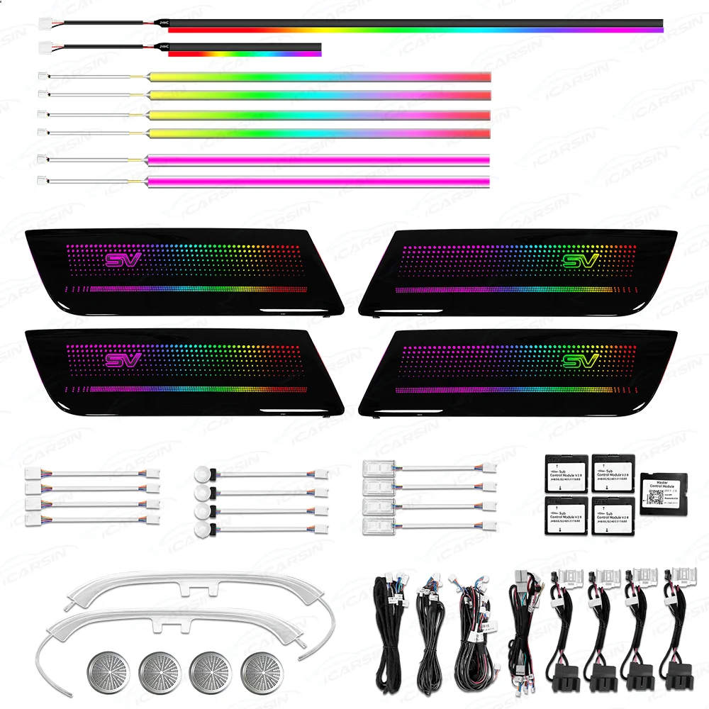 

Upgrade Symphony LED Car Interior Ambient Lighting for Land Rover Discovery 5 2017-2024 Decoration Accessories