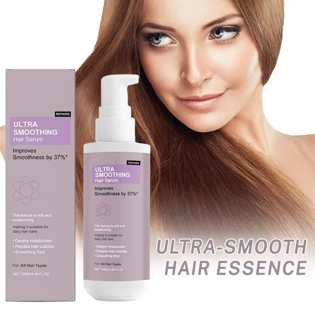 

100ml Ultra Smoothing Hair Serum Improve Smoothness By 37% Soft Moisturizing Repairs Hair Cuticles For All Hair Types Daily Care
