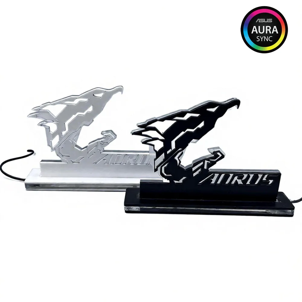 

Личность DIY Освещение Игровой шкаф Настольные украшения Аксессуары для шасси ARGB AURA SYNC Акрил