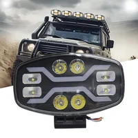 JALVN7 Luz de conducción LED para camión todoterreno para Scania Man, foco de luz de trabajo LED DRL amarillo blanco 100W 22000LM