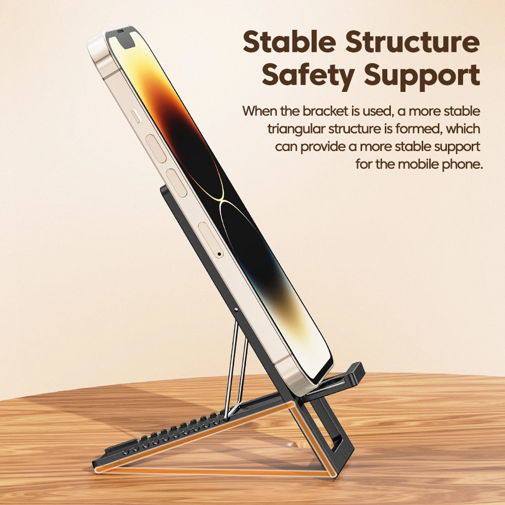 Toocki Portable Phone Holder Stand Folding Mobile Support for iPhone Samsung Xiaomi Huawei Realme Desktop Phone Holder Bracket