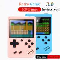 Retro Portable Mini Handheld Video Game Console 8 Bit 3.0 Inch Color LCD Kids Color Game Player Built in 400 Games Mini Sup Gift