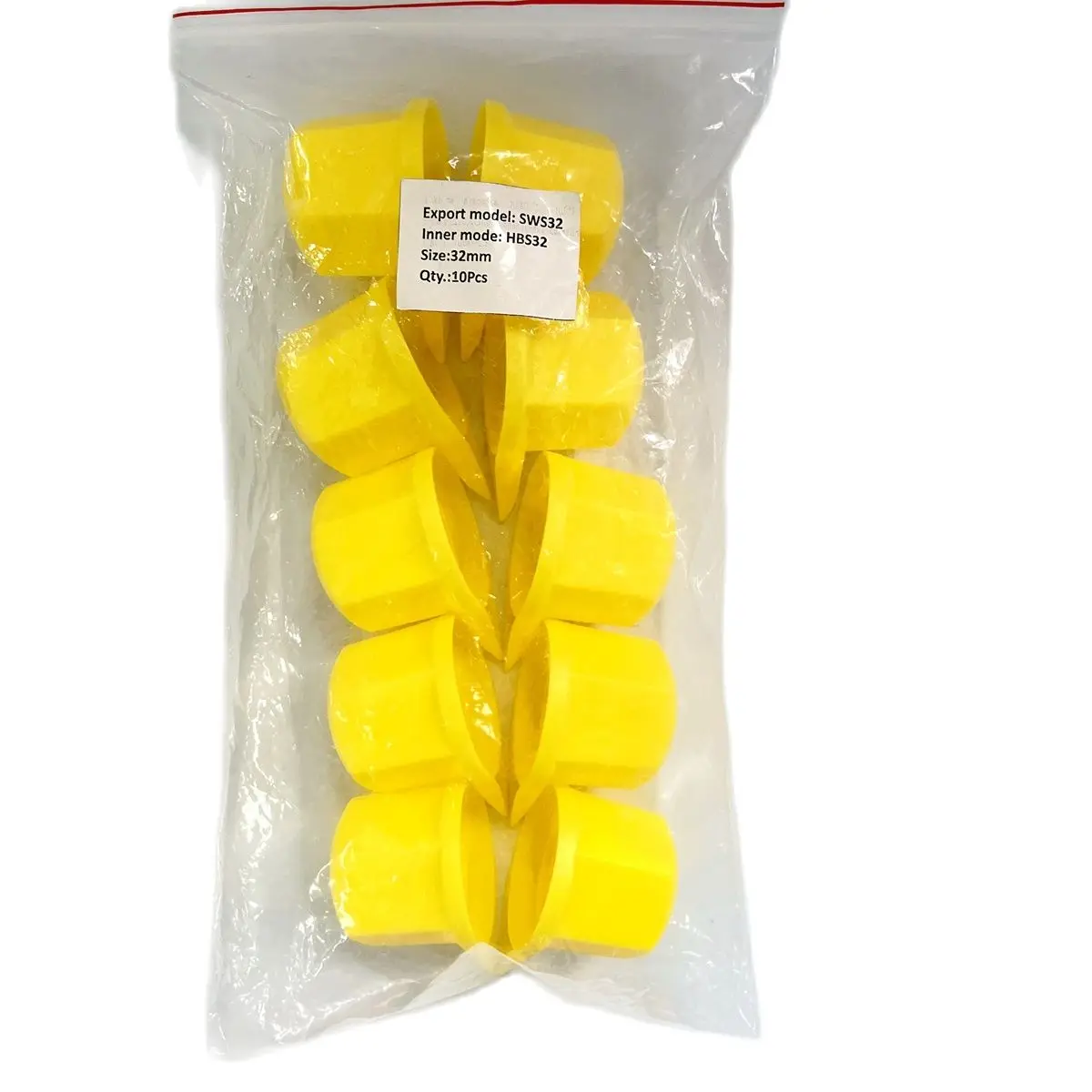 Wheel Nut indicator Yellow color Short Cap type High Dust-Cap  SWS32 PP 10pcs for 32mm nut car accsesories