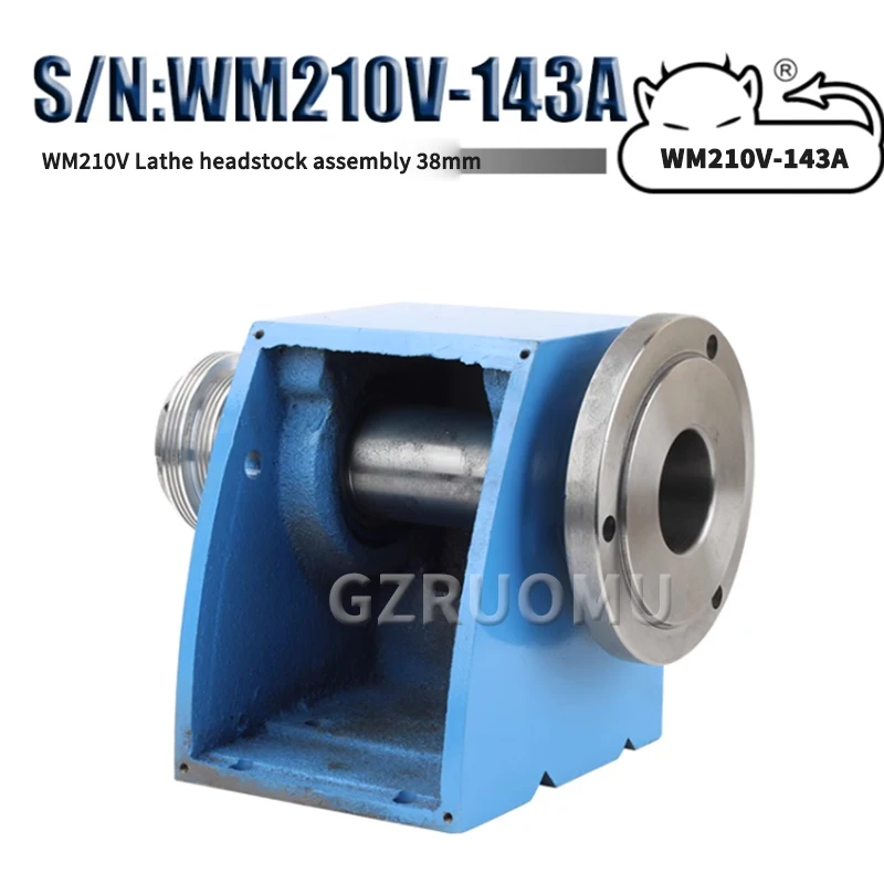 WM210V-143A Spindle Box Assembly Accessories MT5 Lathe Headstock Assembly Spindle 38mm Spindle Through Hole Taper