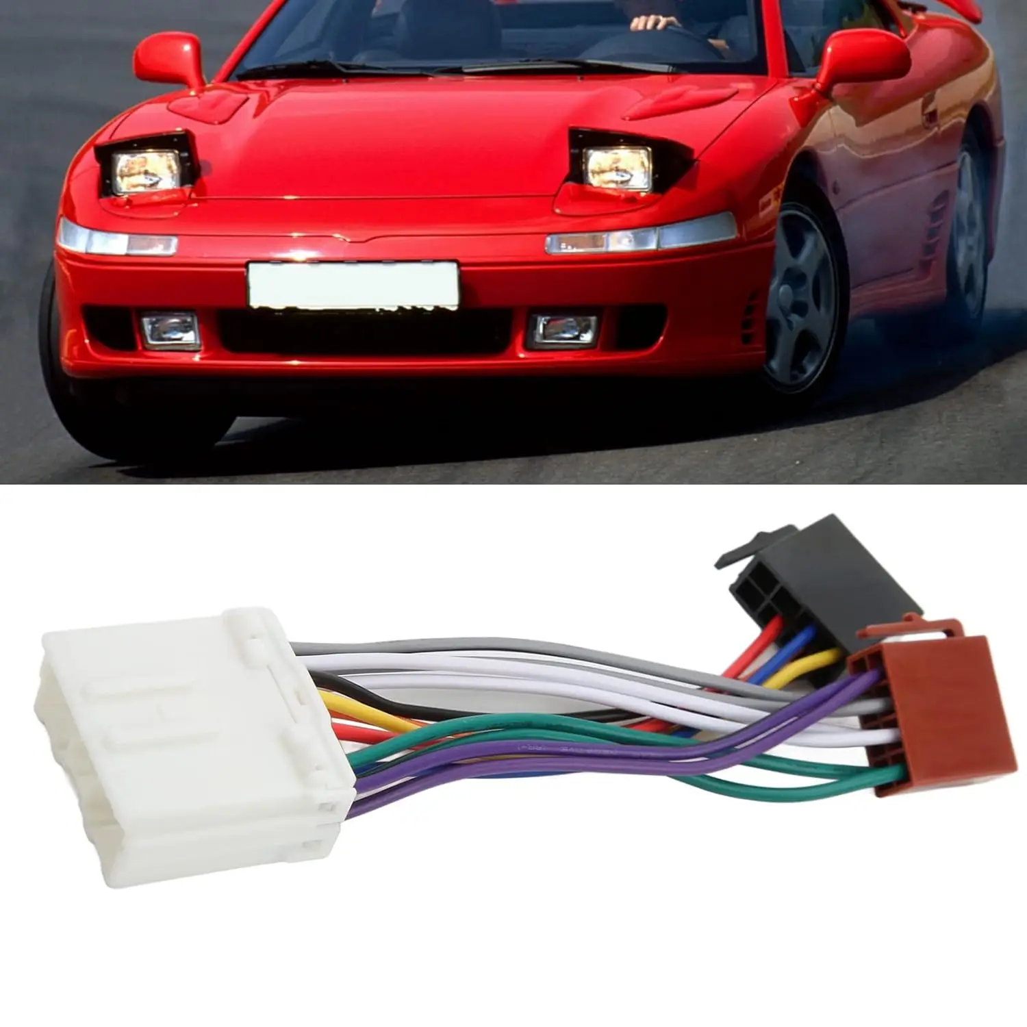 Stereo Radio Iso Cable Harness for Mitsubish Pajero Lancer Outlander Magna Mirage Verada Triton Nimbus UF Challenger Colt