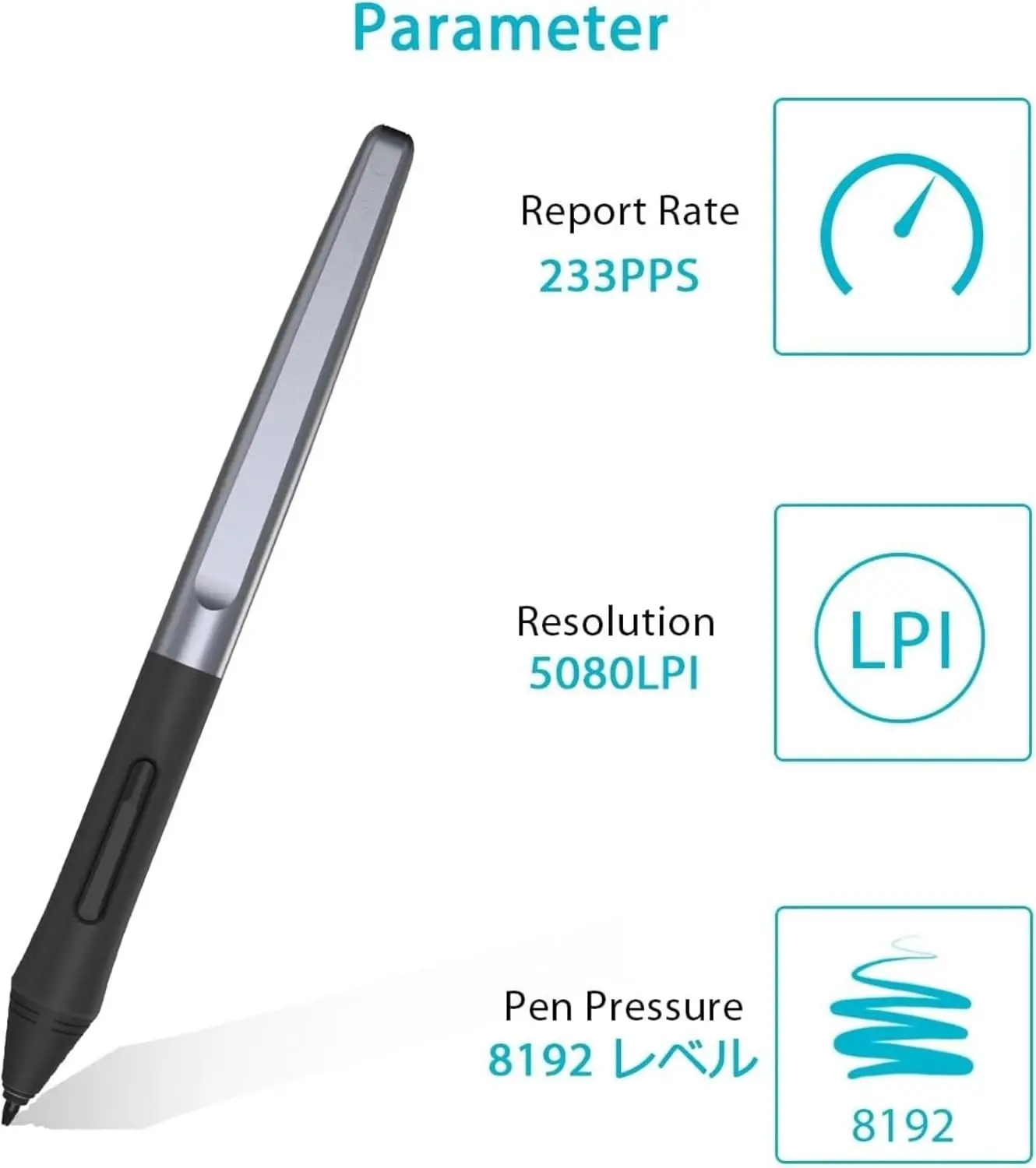 قلم PW100 بدون بطارية لجهاز Huion Inspiroy H640P H950P H1060P H610Pro V2 HS610 HS64 H420X H580X H610X جهاز لوحي للرسومات #2