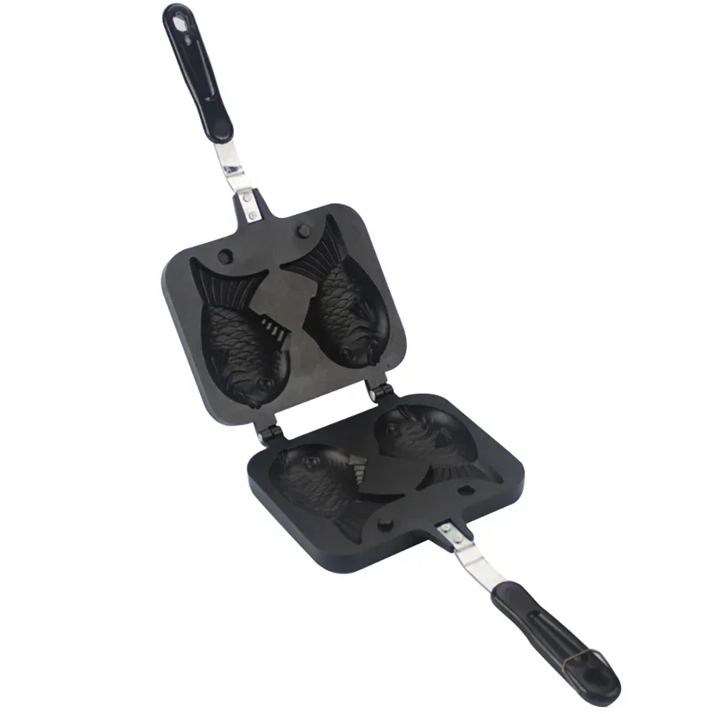 

%a For Taiyaki Japanese Fish-Shaped Bakeware Waffle Pan Maker Japanese Pancake Double Pan Stainless Steel Frypan Home Cake Tool