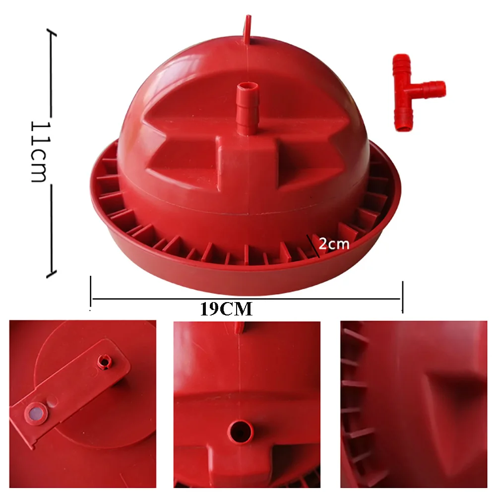 Plastic Automatic Feeder Day Old Chick brooder On Ground Feeding Water Fountain With Float Valve Automatic Chicken Farming