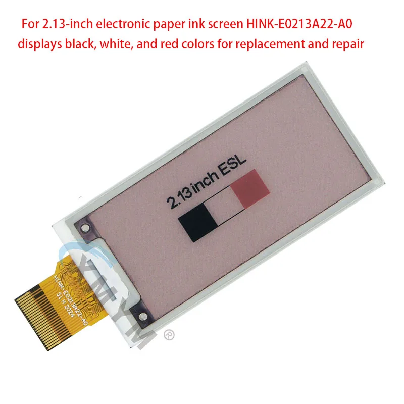 Per lo schermo a inchiostro elettronico da 2,13 pollici HINK-E0213A22-A0 visualizza colori nero, bianco e rosso per la sostituzione e la riparazione