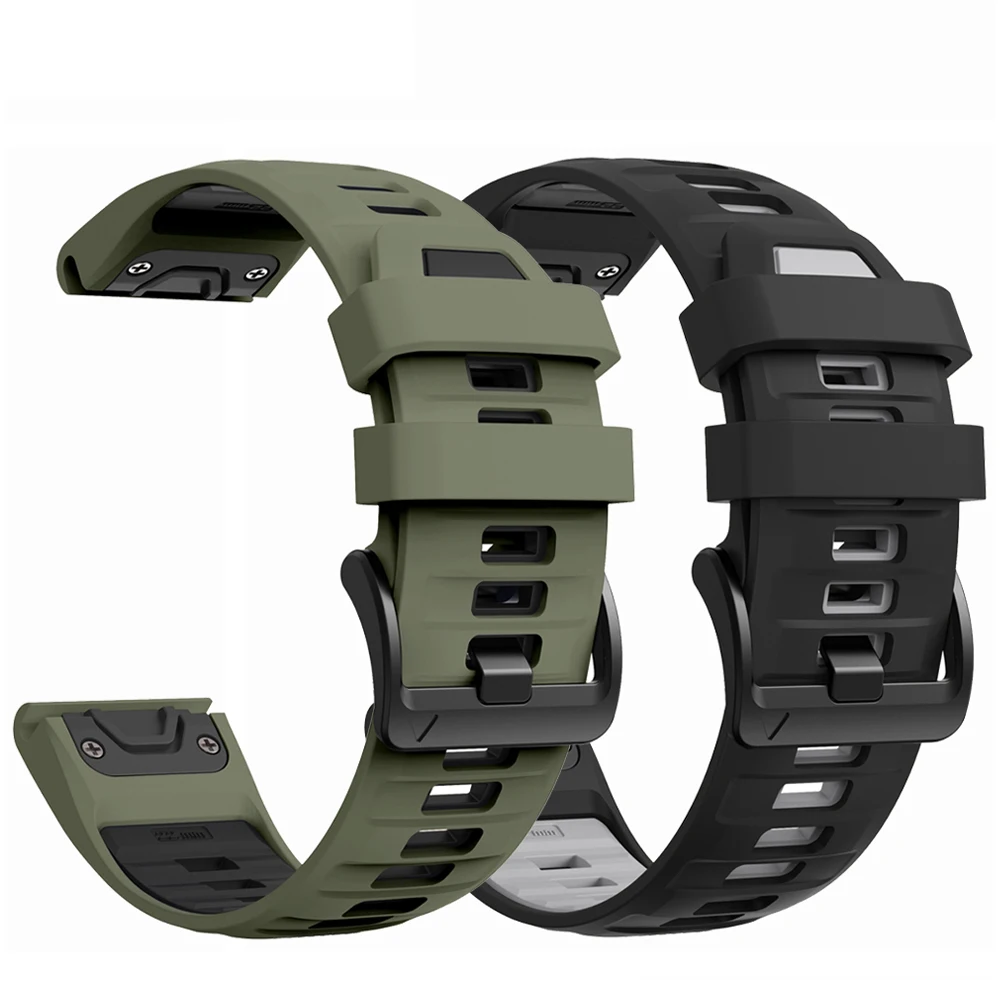Offizielles Uhrenarmband 22 26mm für Garmin Fenix 8 9 Pro 47mm 51mm Solar 7 7X/Enduro/Epix/Tactix8 970 Sportliches Silikon QuickFit Armband – Detail 39