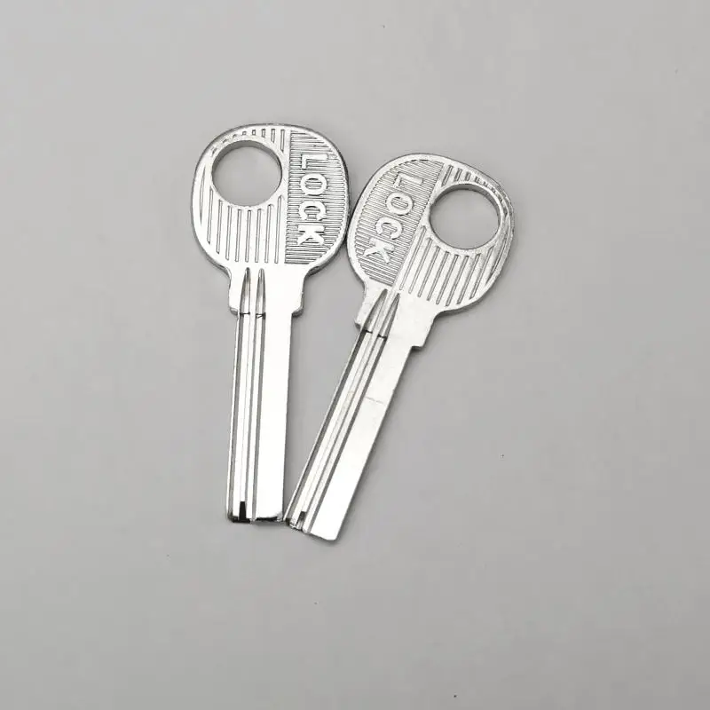 2Pcs E118 Blank Keys Durable Rust Resistant Stainless Steel Precise Size for Cabinet Storage Lock Key Copying DIY Use