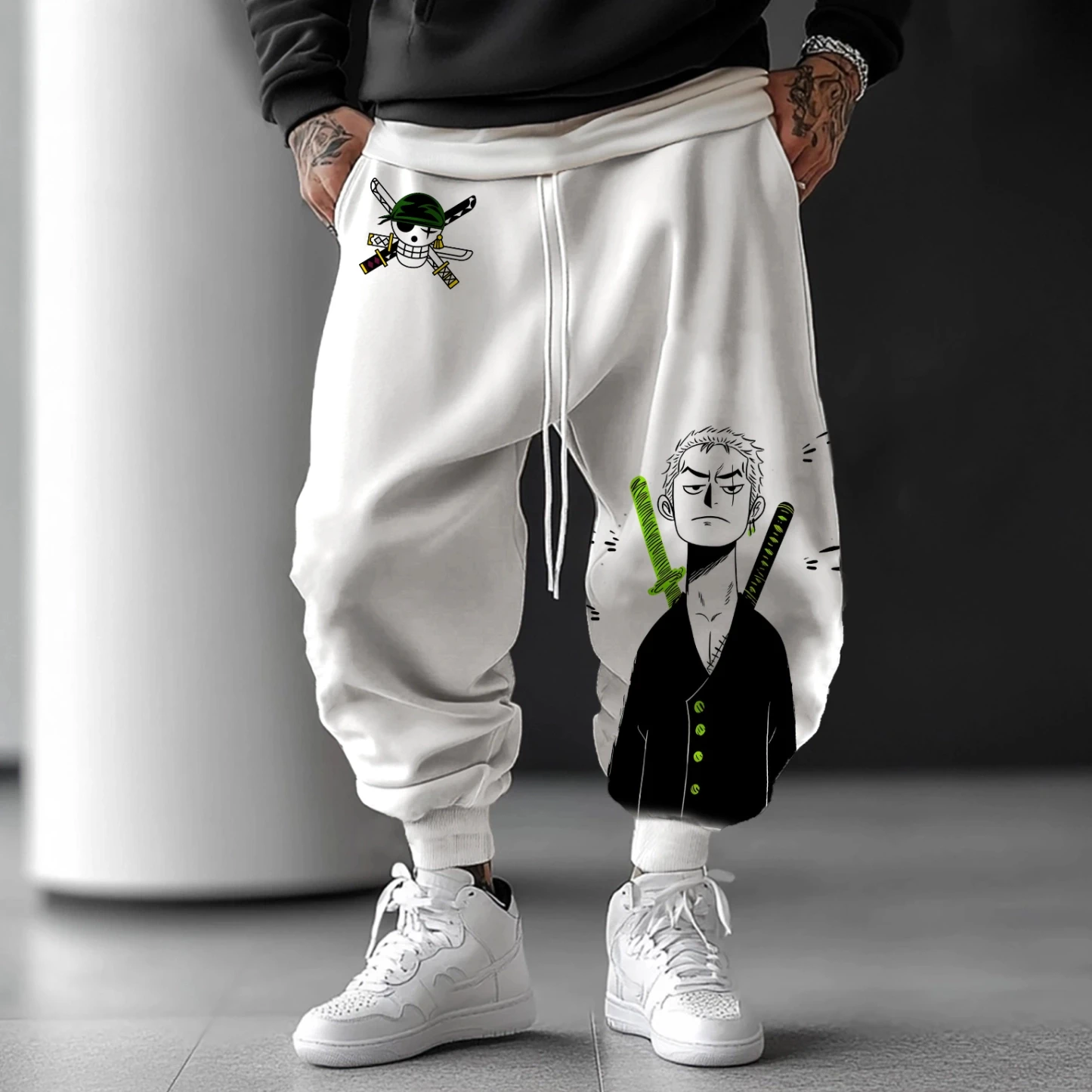 

One Piece Collaboration 2025 Best-selling Autumn Daily Life Commuting Sports Men's Pure Cotton Long Pants and Sweatpants