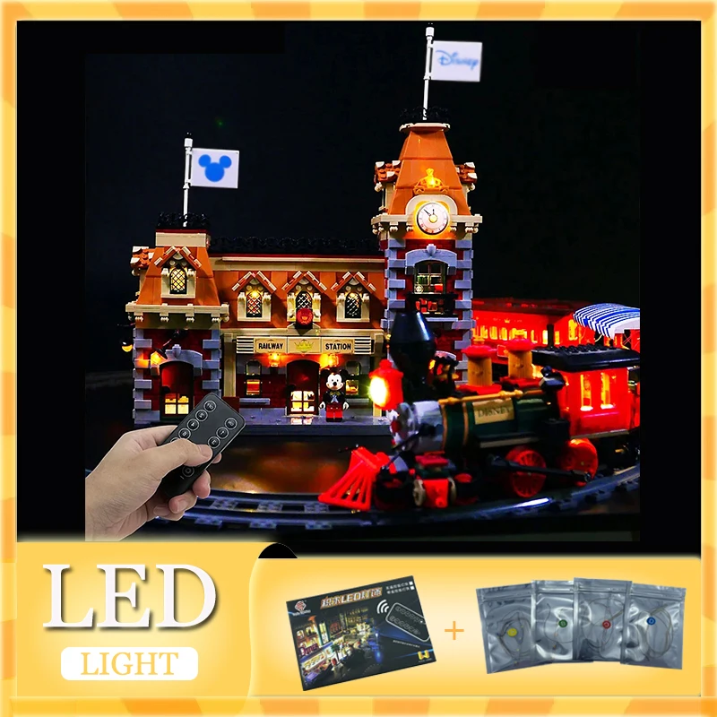 

RC DIY LED Light Kit For LEGO 71044 Disneys Train and Station ( Only LED Light,Without Blocks Model)