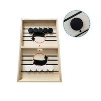 Bouncing Board Game Wooden Sling Puck Game Parent-Children Toy Interactive Chess Table Plying Toy