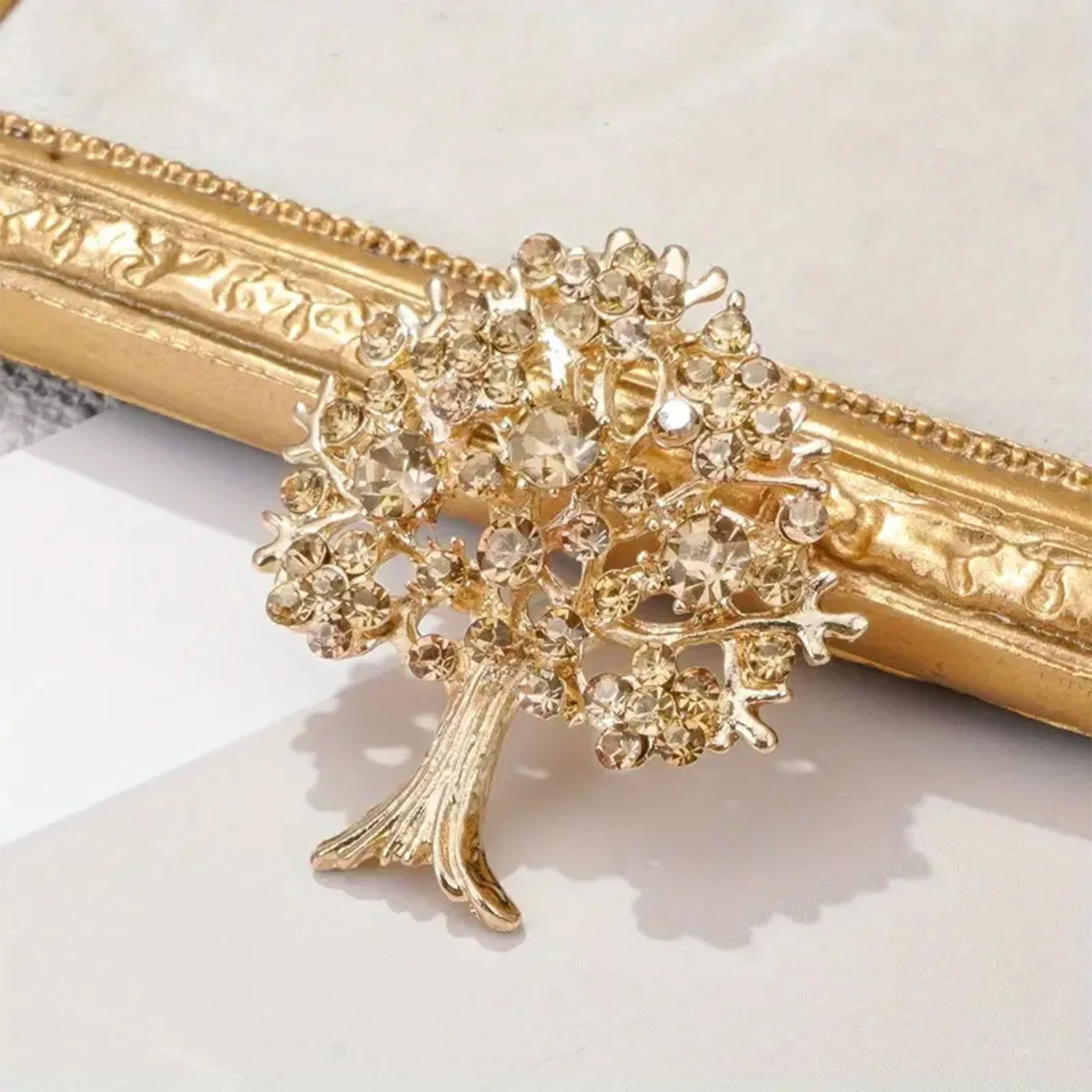 بروش شجرة الحياة الأنيق لتطابق الملابس والولائم والحفلات والهدايا وإكسسوارات البدلة #5