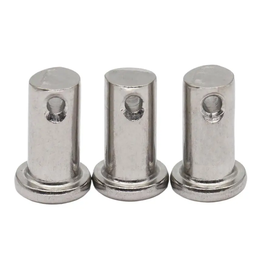 M5 M5*12 M5x12 M5*16 M5x16 M5*20 M5x20 304 Stainless Steel DIN1444 Flat Head Cylindrical Round Dowel Hole Clevis Pin With Head