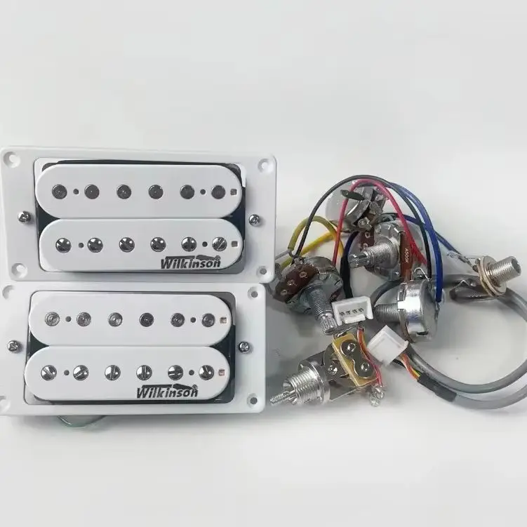 Shop Bo-Hong Store-Wilkinson 2V2TWiring Harness Guitar Pickup-Suitable Ainico5 Humbucker Electric Guitar Pickups