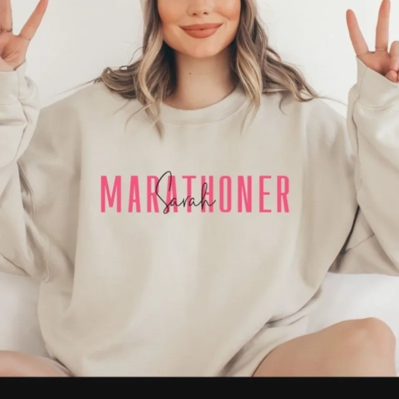 Customization  Marathoner Sweatshirt 26.2 Running Gift 2026 Marathon Athletes Hoodie Women's Pullover Men's Pullover Sweatshirt