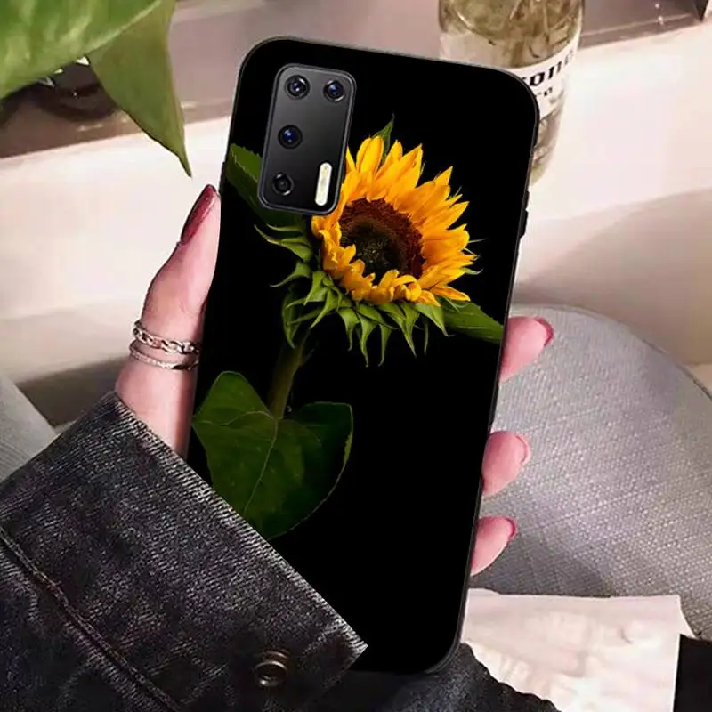 Beautiful Flower sunflower Phone Case for Huawei P30 40 20 10 8 9 lite pro plus Psmart2019