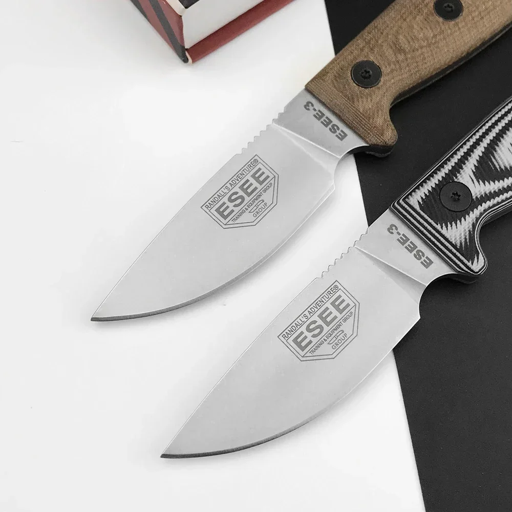 High Hardness Fixed Blade Knife EDC Outdoor Multi-functional Straight Knife Camping Hiking Fishing Practical Knives Daily Cutter view 3
