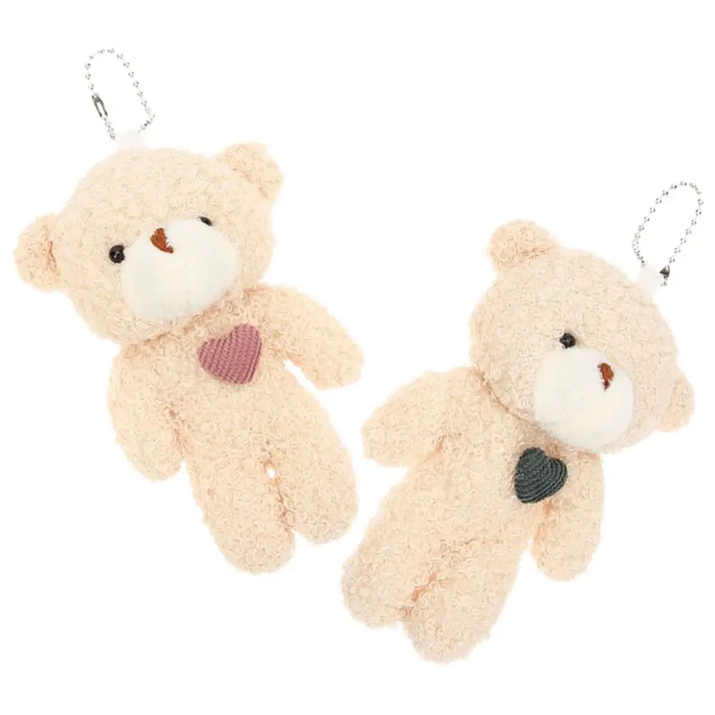 

2Pcs Keychain Pendant Detailed Craftsmanship Comfortable Touch Ideal for Keys Bags Cars Portable Hanging Ornament