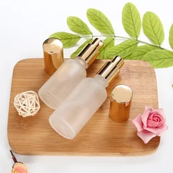 Spray Bottle Frosted Glass 5ml-100ml Perfume Bottle Cosmetics Packaging Pump Bottle Body Care Lotion Essence Container Portable