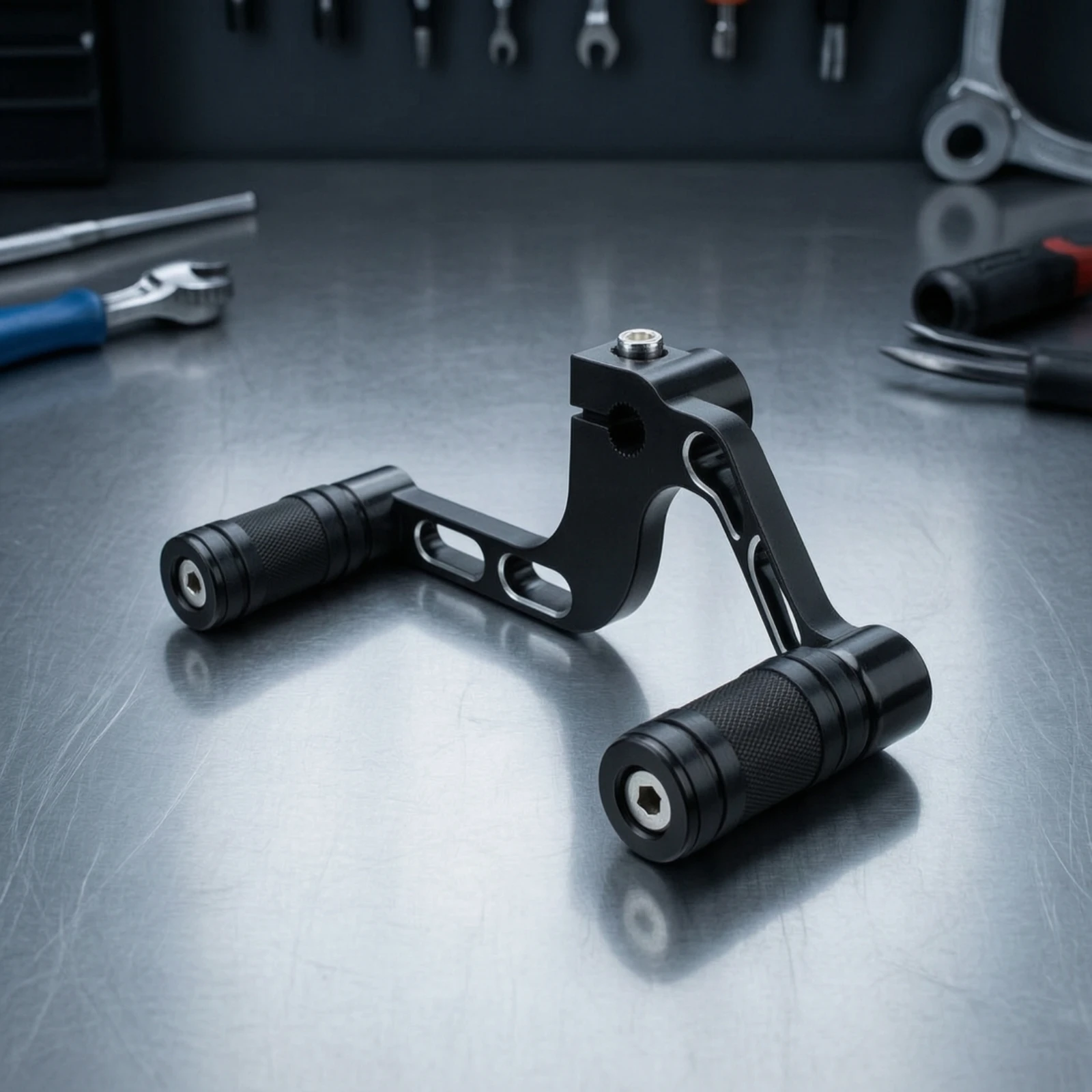 Motorcycle Gear Shifter with Pegs Anti-Slip Motorcycle Change Lever Shifter Peg Easy to Install Long Lasting for Motorcyclists