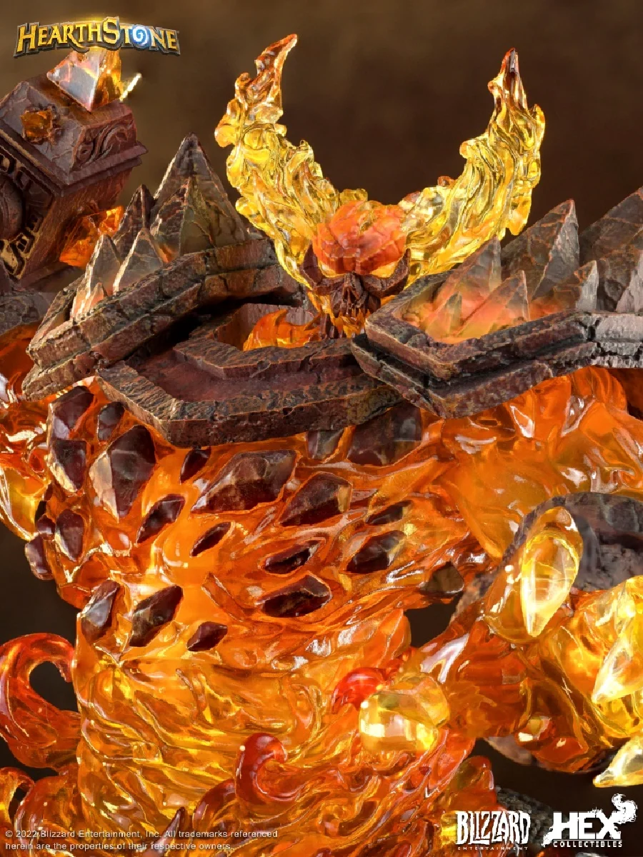 29.5Cm Blizzard 1/10 World of Warcraft Ragnaros The Firelord Game Action Figure Garage Kit Statue Model Ornaments Toys Gift